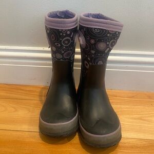 Bogs Kids Boots - Black and Purple